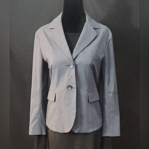 Theory Women's Shrunken Cotton Twill Blazer Jacket In Infinite Size 8/10
